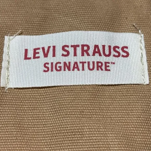 Levi Strauss Utility Shirt Jacket Canvas Snap Up Signature Collection Tan XL NWT - Picture 6 of 16